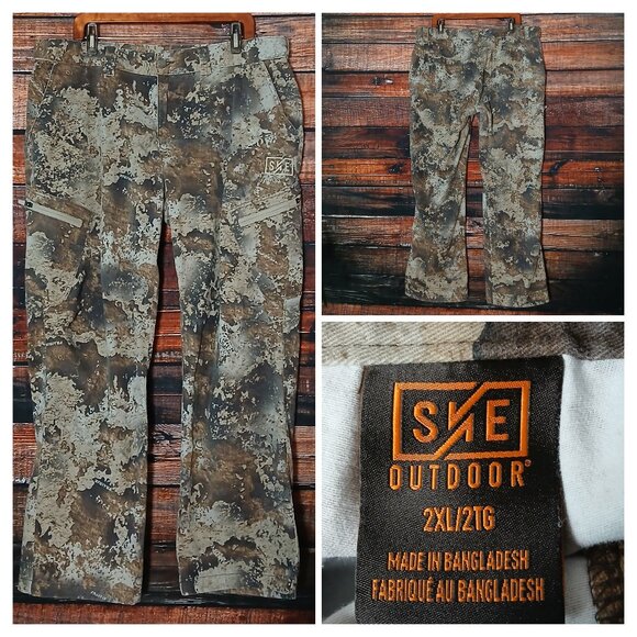 SHE Outdoor Pants 2XL Utility Hunting Camouflage Cargo Prairie Camo - Picture 1 of 9